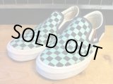 画像: 【27900-857】VANS　SLIP-ON　（ブラック/エメラルドチェック）　USED