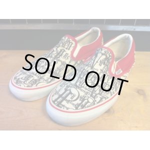 画像: 【27937-863】VANS　SLIP-ON　（ホワイト/レッド/ブラック）　USED