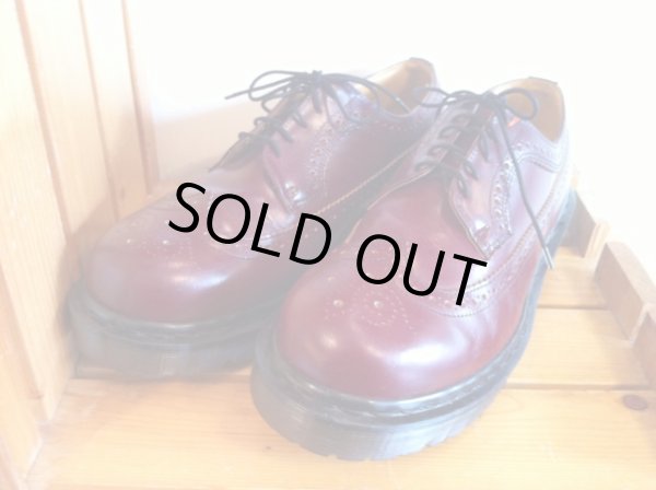 画像1: 【27961-869】Dr.Martens　ウィングチップローカット　（チェリーレッド）　USED (1)