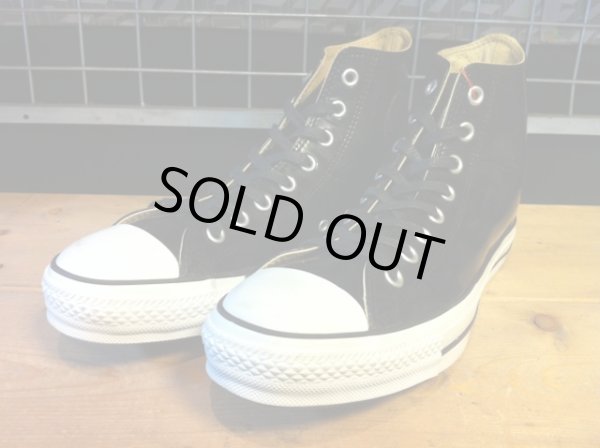 画像1: 【28216-909】converse　ALL STAR ENAMEL HI　（ブラック）　USED (1)