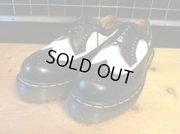 画像1: 【28275-923】Dr.Martens　ウィングチップローカット　（ホワイト/ブラック）　USED (1)