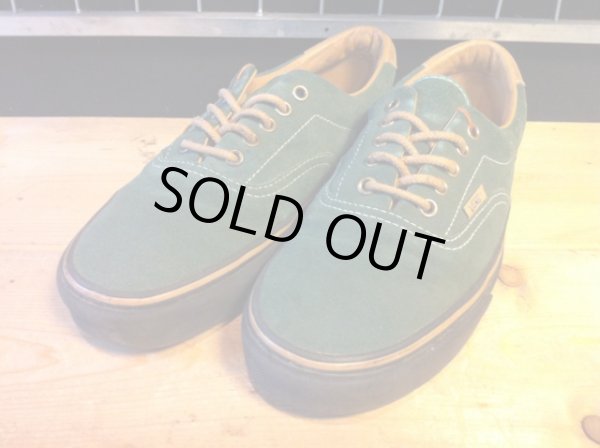 画像1: 【28353-939】VANS　ERA SUEDE　（オリーブグリーン/キャメル）　USED (1)