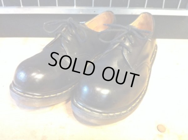 画像1: 【28542-1000】Dr.Martens　スチールトゥ3ホールローカット　（ブラック）　USED (1)