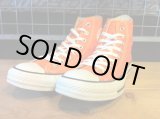 画像: 【28943-1115】converse　ALL STAR HI　（オレンジ）　USED