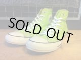 画像: 【29041-1147】converse　ALL STAR COLORS HI　（ライムグリーン）　USED