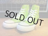 画像: 【29086-1156】converse ALL STAR COLORS HI （ライムグリーン） USED