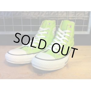 画像: 【29086-1156】converse ALL STAR COLORS HI （ライムグリーン） USED