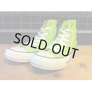 画像: 【29091-1160】converse　ALL STAR COLORS HI　（ライムグリーン）　USED