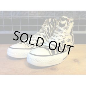 画像: 【29434-1279】converse　ALL STAR ZEBRA HI　（ホワイト/ブラック）　USED