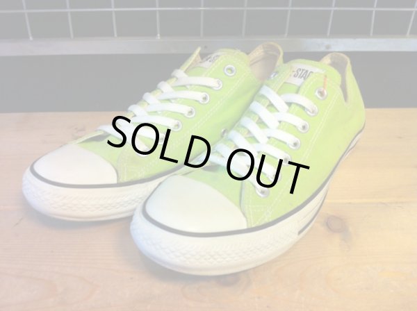 画像1: 【29519-1297】converse　ALL STAR COLORS OX　（ライムグリーン）　USED (1)