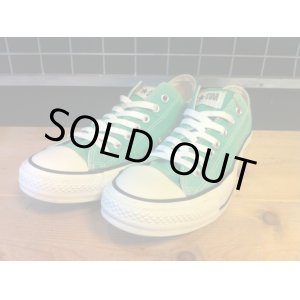 画像: 【29591-1338】converse　ALL STAR OX　（グリーン）　USED