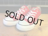 画像: 【29574-1342】converse　ALL STAR MD OX　（レッド）　USED