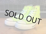 画像: 【29900-1428】converse　ALL STAR HI　（ライムグリーン）　USED