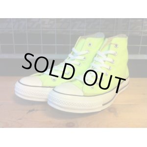 画像: 【29900-1428】converse　ALL STAR HI　（ライムグリーン）　USED