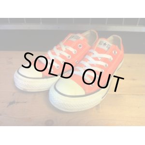 画像: 【30091-1475】converse　ALL STAR OX　（ネオンオレンジ）　USED