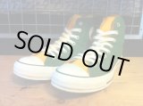 画像: 【30125-1501】converse　ALL STAR HI　（グリーン/イエロー）　USED