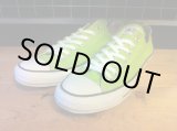 画像: 【30215-1525】converse　ALL STAR COLORS OX　（ライムグリーン）　USED