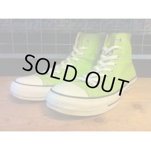 画像: 【30286-1534】converse　ALL STAR COLORS HI　（ライムグリーン）　USED