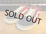 画像: 【30444-1579】VANS　OLD SKOOL CVS　（レッド/ネイビー/ホワイト）　USED