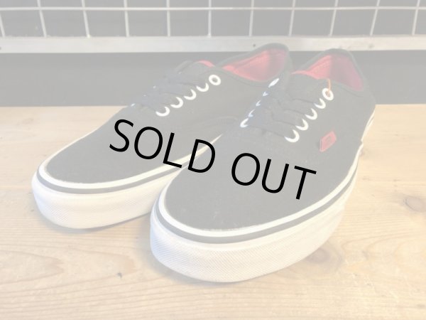 画像1: 【31617-1863】VANS　AUTHENTIC　（ブラック/レッド）　USED (1)