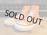 画像: 【31755-1874】converse　ALL STAR WASH-COLORS HI　（オレンジ）　USED