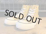 画像: 【31882-1951】converse　ALL STAR WASHED CANVAS HI　（ゴールド）　USED
