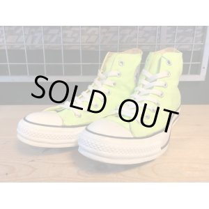 画像: 【32407-2136】converse　ALL STAR HI　（ライムグリーン）　USED