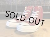 画像: 【32495-2174】converse　ALL STAR WASHEDCANVAS HI　（レッド）　USED