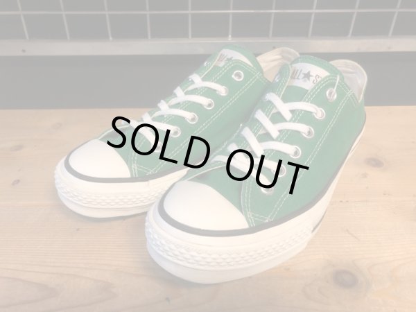 画像1: 【34455-2465】converse　ALL STAR J OX　（グリーン）　USED (1)