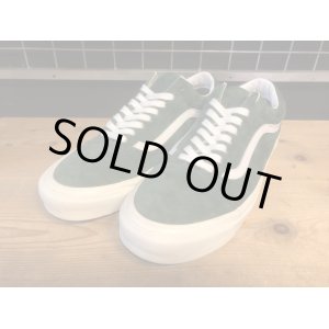 画像: 【34652-2502】VANS　OLD SKOOL SUEDE 36 DX　（グリーン/ホワイト）　USED