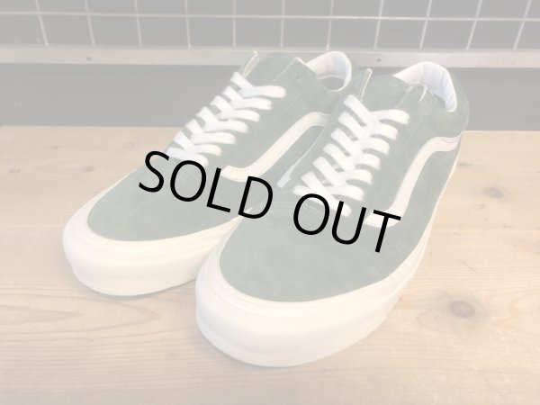 画像1: 【34652-2502】VANS　OLD SKOOL SUEDE 36 DX　（グリーン/ホワイト）　USED (1)