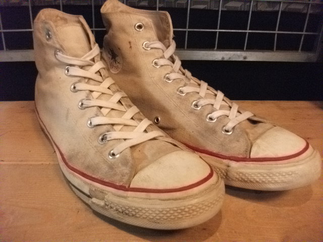 画像: 【24066-1】converse CHUCK TAYLOR HI （ホワイト）　USED