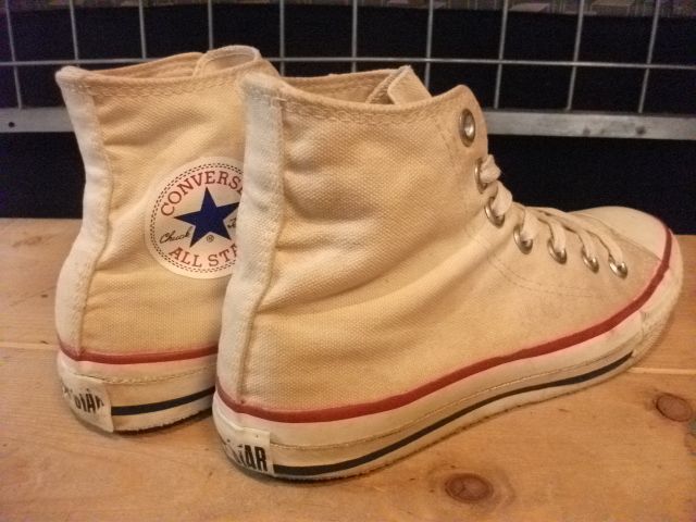 画像: 【24141-4】converse　ALL STAR HI　（ホワイト）　USED