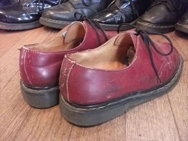 画像: 【22174-65】Dr.Martens　3ホールローカット　（チェリーレッド）　USED