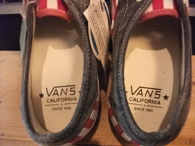 画像: 【23480-77】VANS　AUTHENTIC　（ホワイト/レッド/ネイビー）　新品