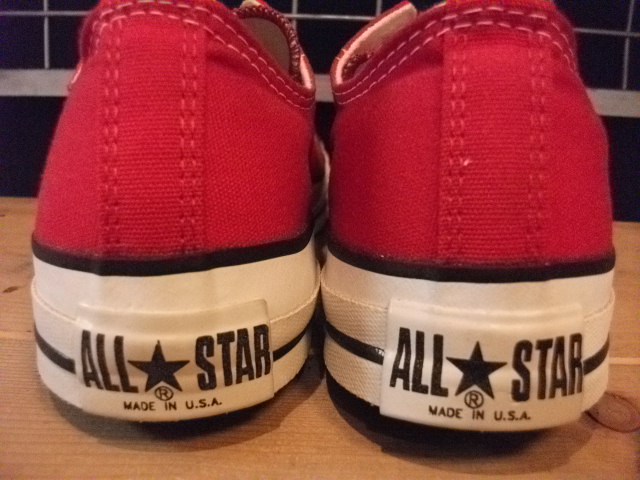 画像: 【22225-89】converse ALL STAR OX （レッド）　新品