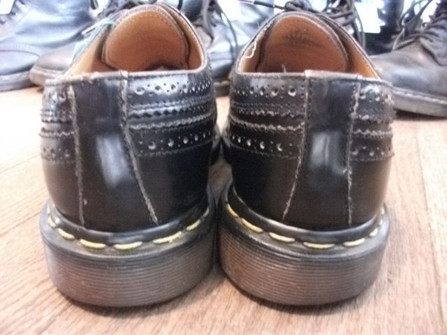 画像: 【23450-92】Dr.Martens　ウィングチップローカット　（ブラック）　USED