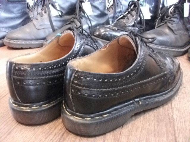 画像: 【23450-92】Dr.Martens　ウィングチップローカット　（ブラック）　USED