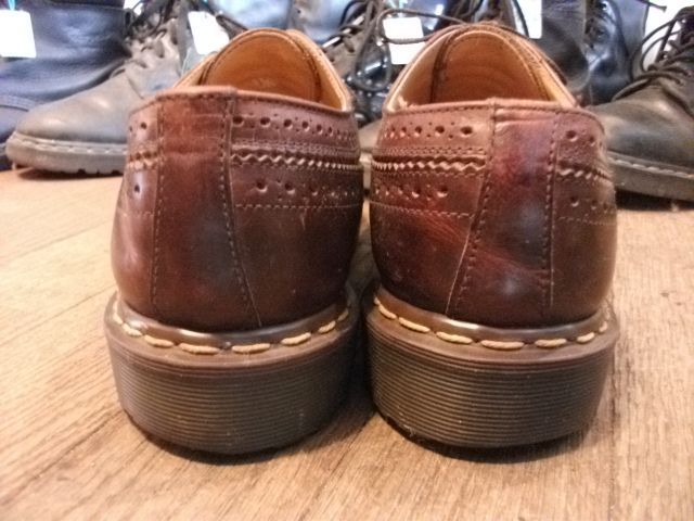 画像: 【22153-114】Dr.Martens　ウィングチップローカット　（ブラウン）　USED