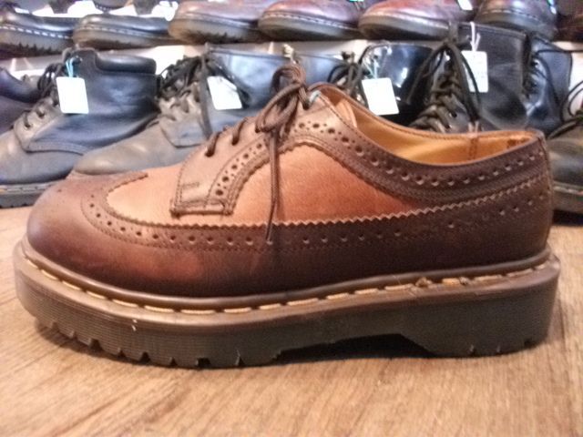 画像: 【24370-120】Dr.Martens　ウィングチップローカット　（キャメル/ブラウン）　USED