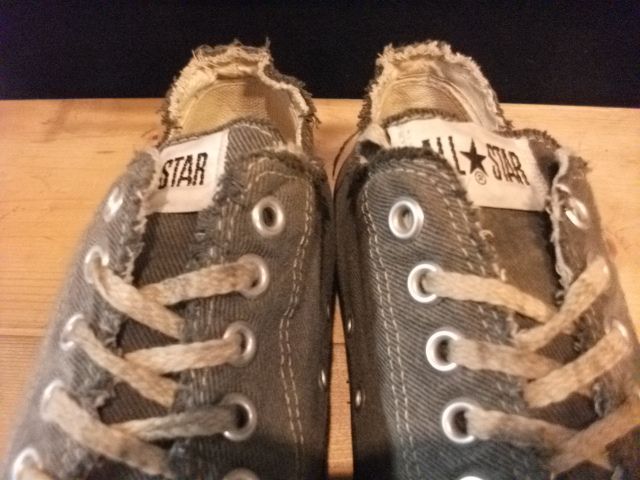 画像: 【20693-138】converse ALL STAR OX （ブラック）　USED