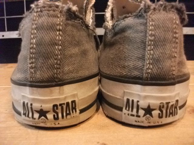 画像: 【20693-138】converse ALL STAR OX （ブラック）　USED