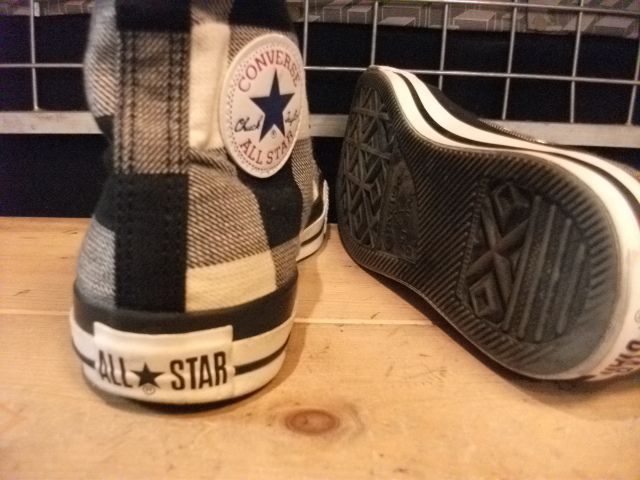 画像: 【22930-161】converse ALL STAR B-CHECK HI （ホワイト/ブラック）　USED