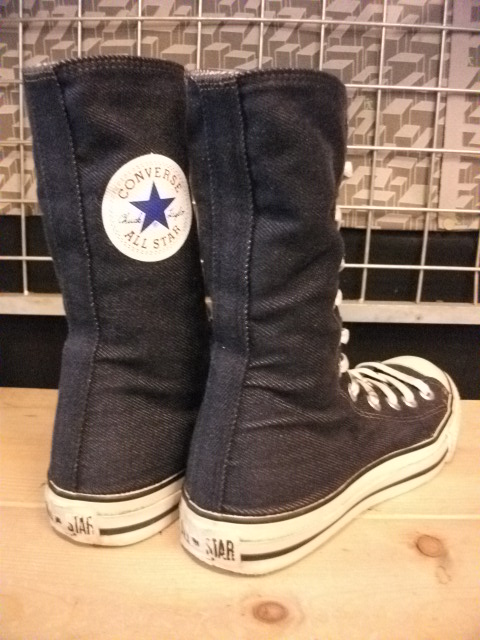 画像: 【21563-164】converse ALL STAR DENIM KNEE-HI （デニム）　USED