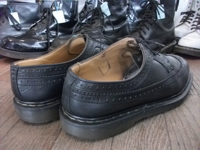 画像: 【22307-169】Dr.Martens　ウィングチップローカット　（ブラック）　USED