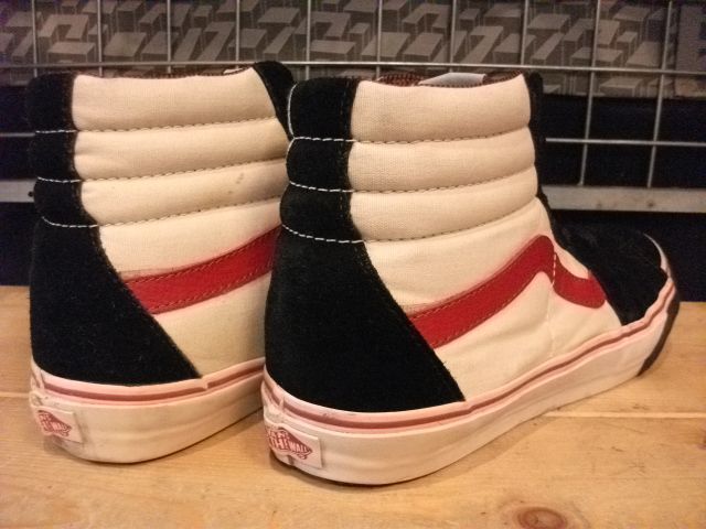 画像: 【24469-185】VANS　SK8-HI　（ホワイト/ブラック/レッド）　USED