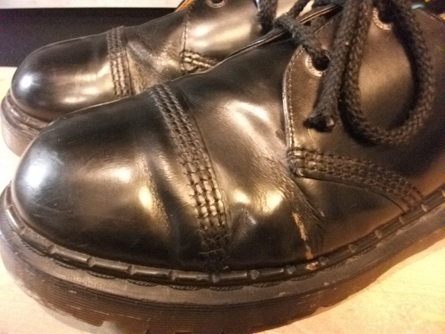 画像: 【23074-195】Dr.Martens　ストレートチップローカット　（ブラック）　USED