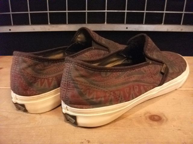 画像: 【24571-221】VANS　SLIP－ON DECON ＣＡ WASHED PAISLEY 　（チョコレート）　USED