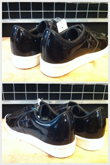 画像: 【18036-311】converse PRO-LEATHER 76 ENAMEL OX （ブラック）　新品