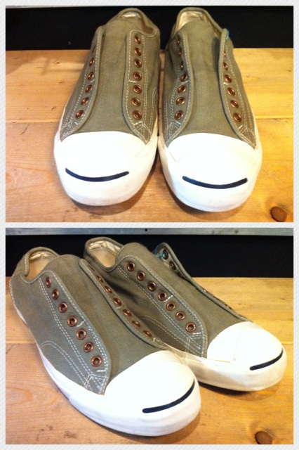 画像: 【24858-317】converse JACK PURCELL CT SLIP （カーキ）　USED